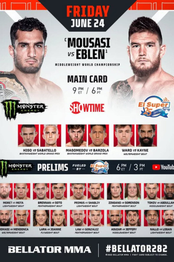 Bellator 282: Mousasi vs. Eblen Poster