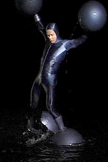 Man With Balls On Hands and Feet  Man on Water poster