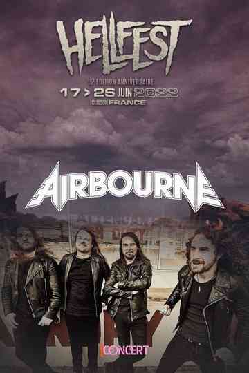 Airbourne Au hellfest 2022 Poster