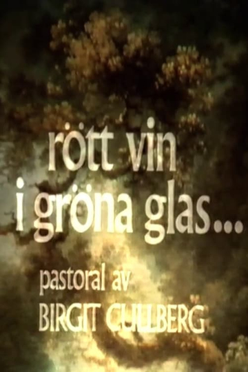 Rött vin i gröna glas Poster