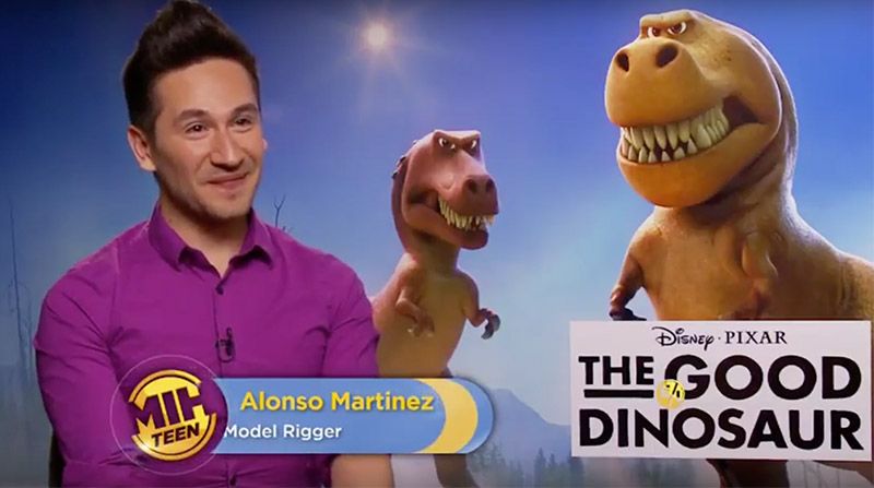 Alonso Martinez, model rigger for "The Good Dinosaur"
