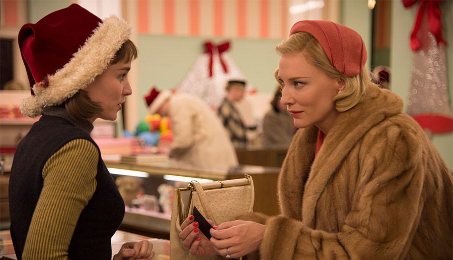 Rooney Mara and Cate Blanchett in "Carol"