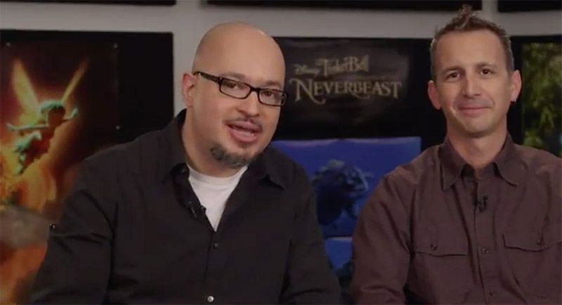 Director Steve Loter and producer Mikul Wigert of "Tinkerbell and the Legend of the NeverBeast"
