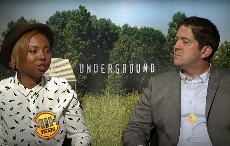 Misha Green and Joe Pokaski, creators and executive producers of "Underground" 