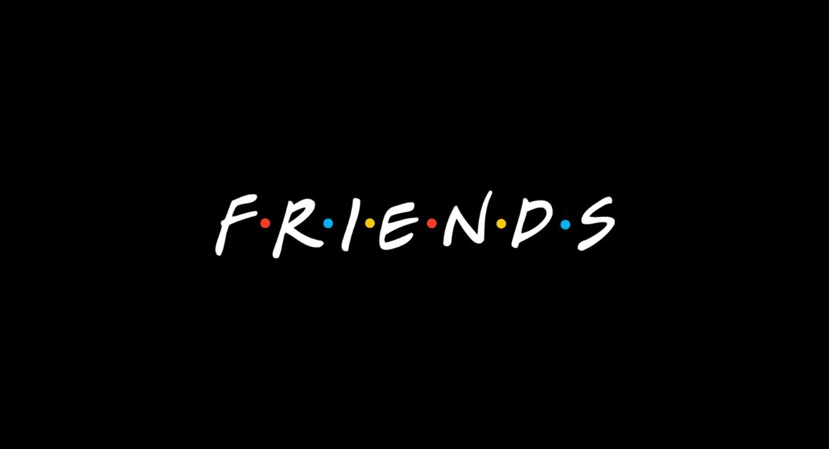 Friends logo on black background