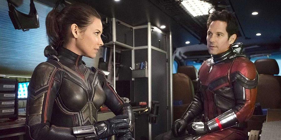 Evangeline Lily and Paul Rudd in 'Ant-Man and the Wasp'