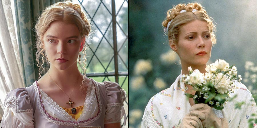 Anya Taylor-Joy in 'Emma.' (2020) and Gwyneth Paltrow in 'Emma' (1996)