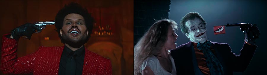 "Save Your Tears" (left) and 'Batman' (right)