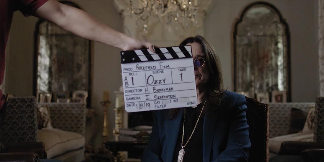 Ozzy Osbourne being interviewed for ‘Rockfield - The Studio on the Farm’