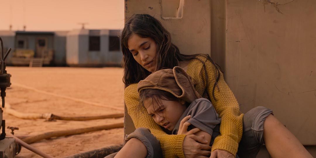 Sofia Boutella and Brooklyn Prince in 'Settlers'