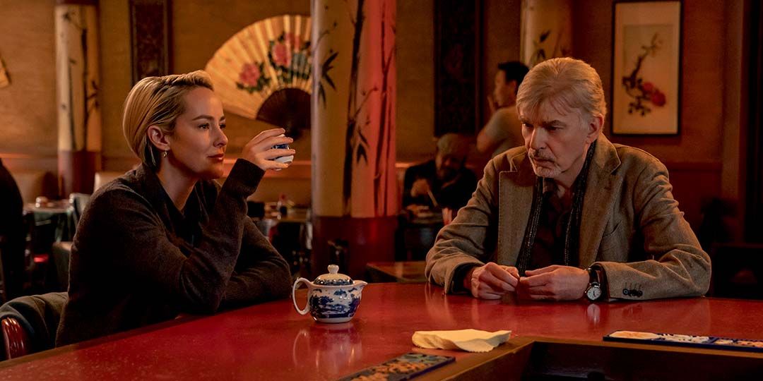 Jena Malone and Billy Bob Thornton in 'Goliath'