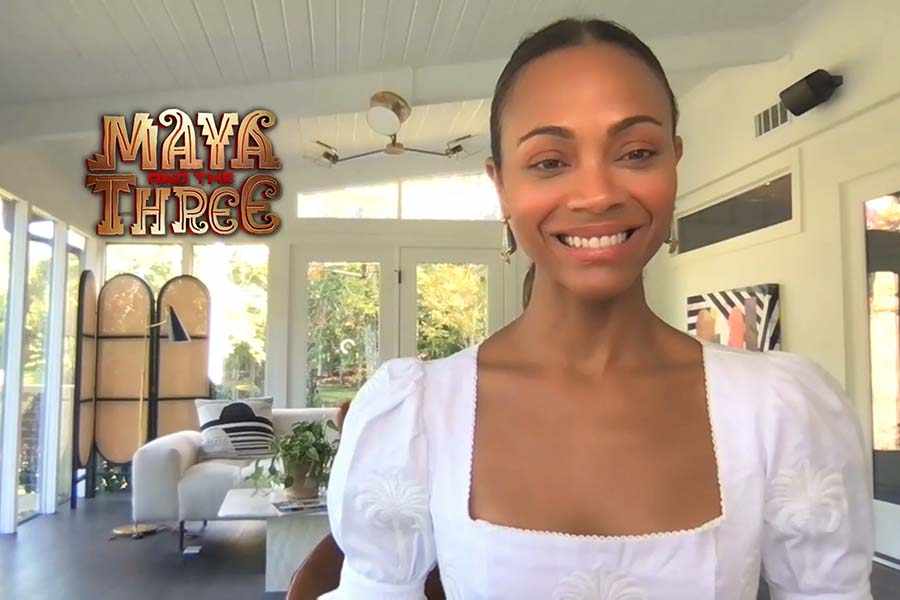 Zoe Saldaña talks 'Maya and the Three'