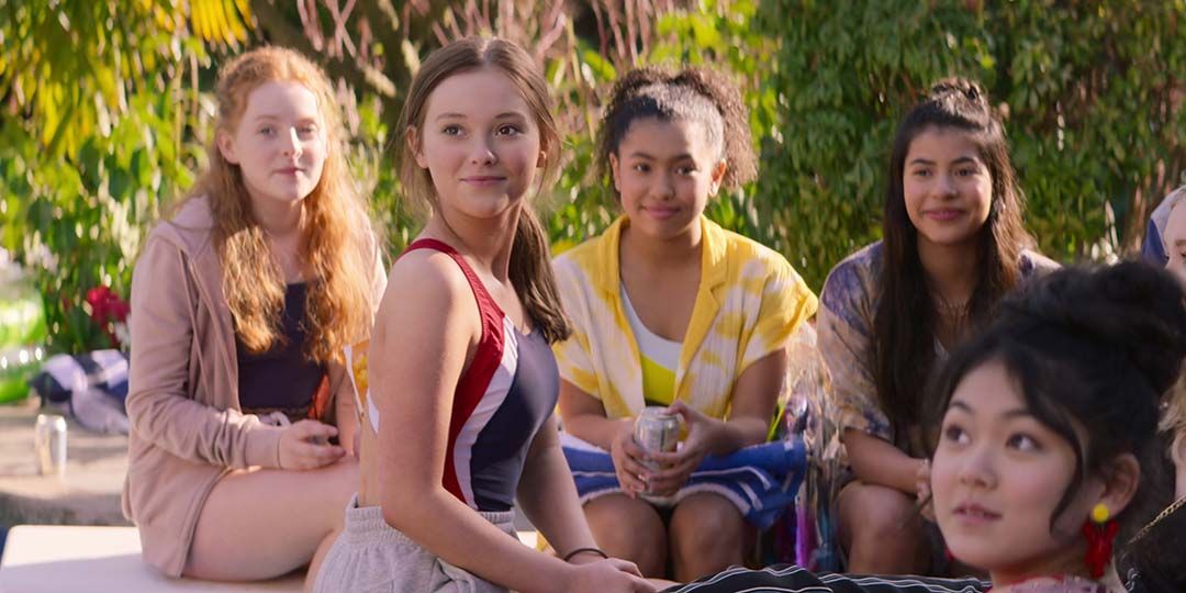 (L to R) Vivian Watson, Sophie Grace, Anais Lee, Kyndra Sanchez, and Momona Tamada in 'The Baby-Sitters Club'
