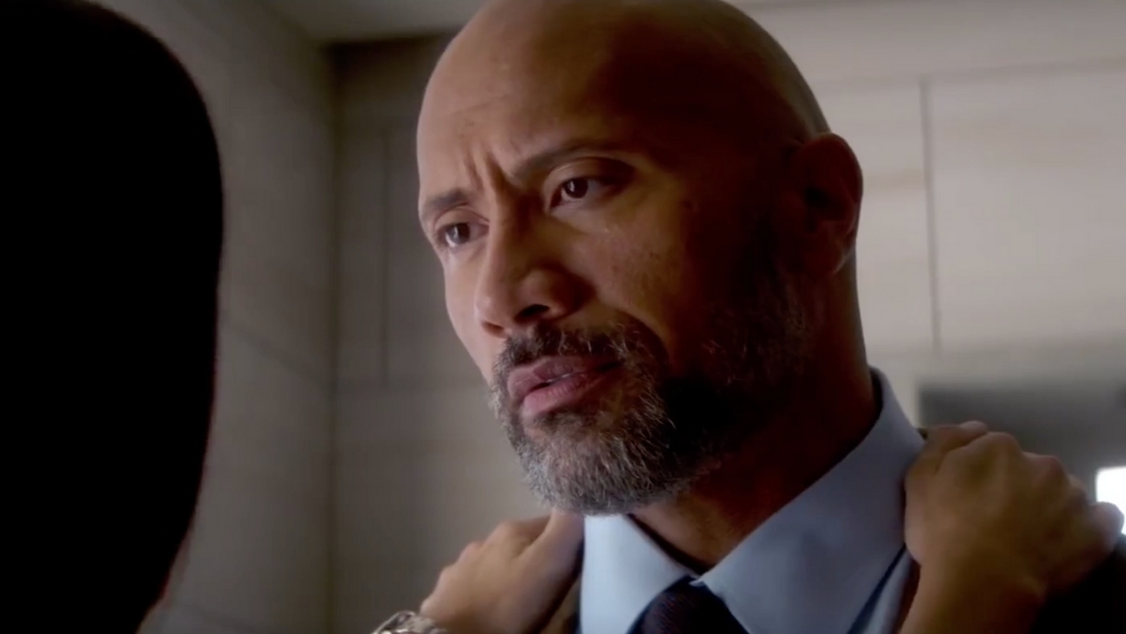 Dwayne Johnson in Skyscraper movie