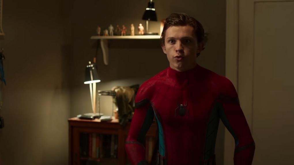 Tom Holland in Spider-Man: Homecoming movie