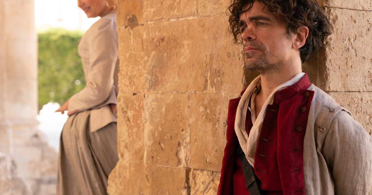 (L to R) Haley Bennett and Peter Dinklage in 'Cyrano'
