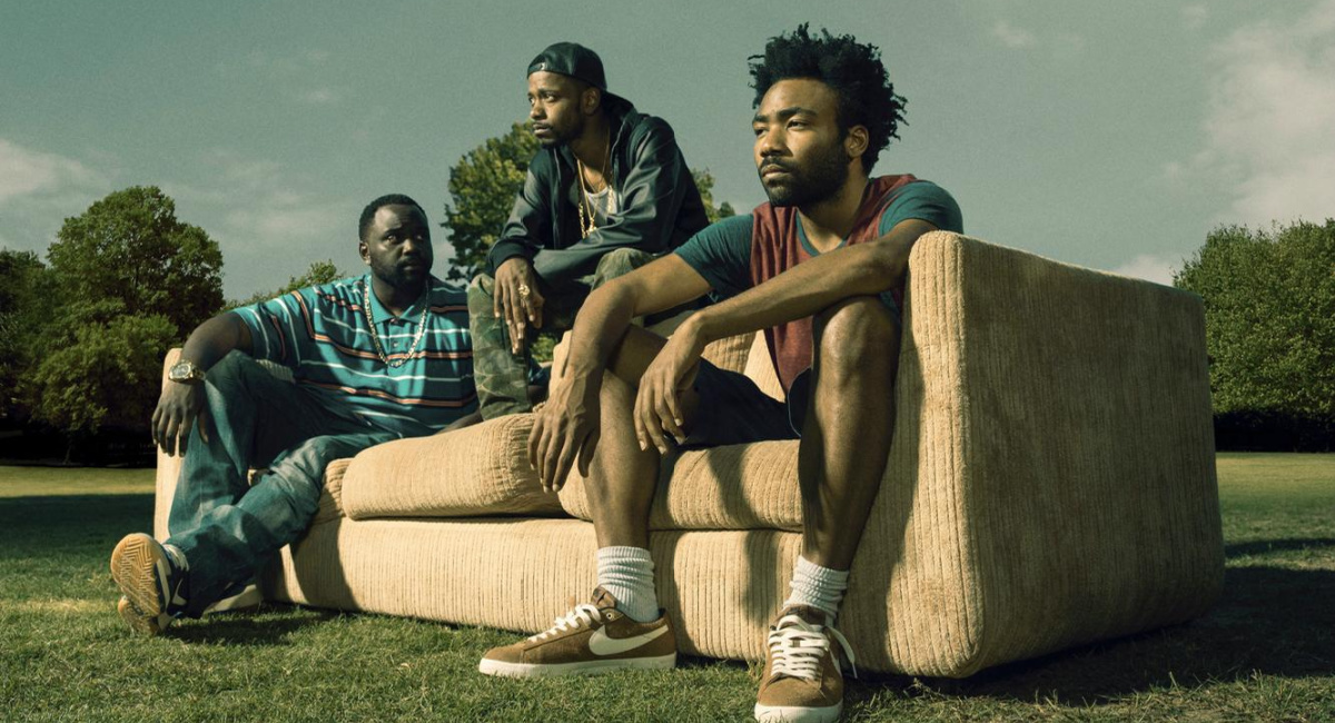 (L to R) Brian Tyree Henry, Lakeith Stanfield, and Donald Glover in FX's 'Atlanta.'
