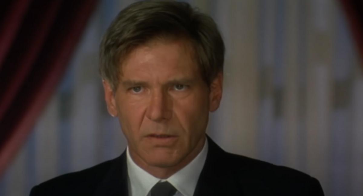 Harrison Ford in the movie 'Air Force One'