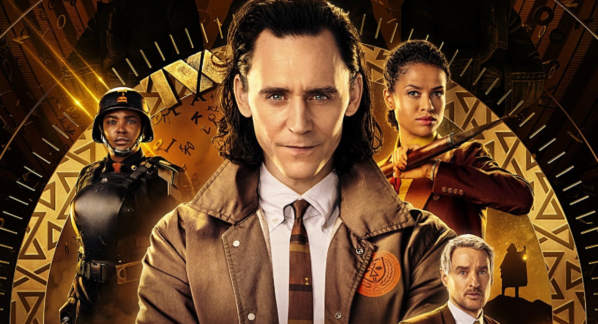 (L to R) Wunmi Mosaku, Tom Hiddleston, Gugu Mbatha-Raw, and Owen Wilson in Disney+'s 'Loki.'