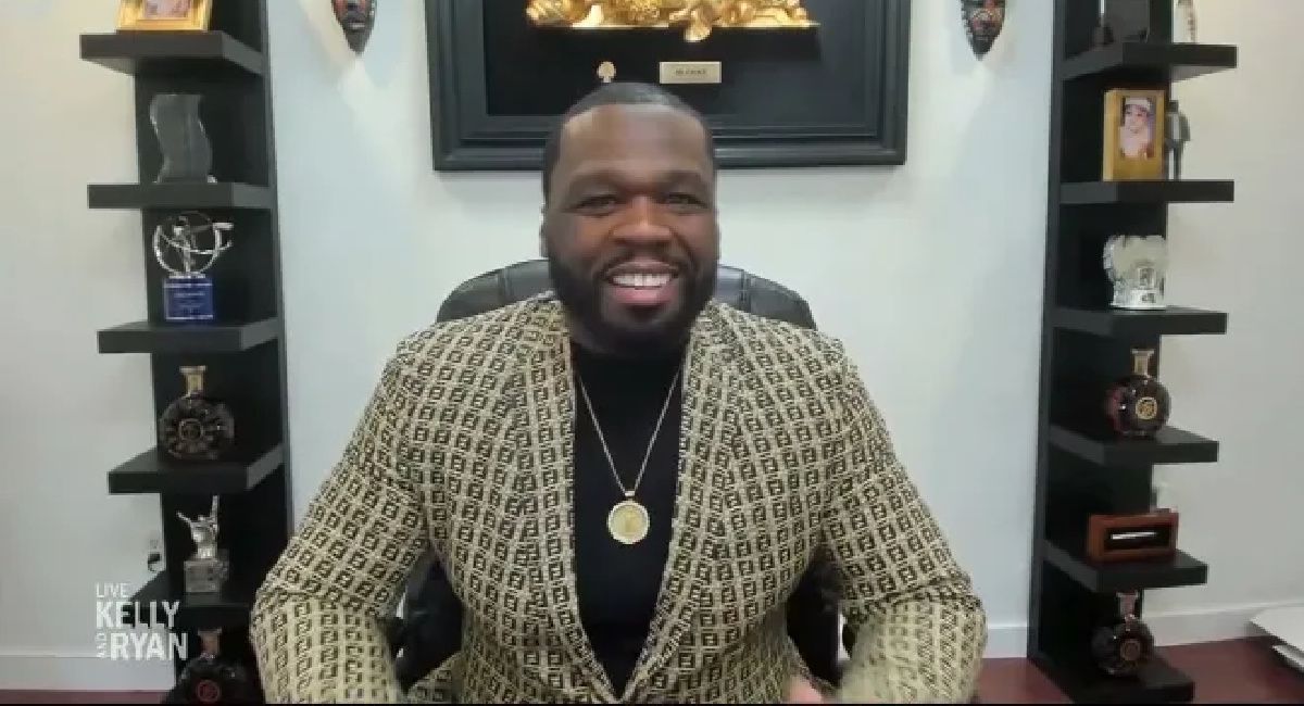 Curtis "50 Cent" Jackson on 'Live with Kelly and Ryan.' Courtesy of YouTube. 