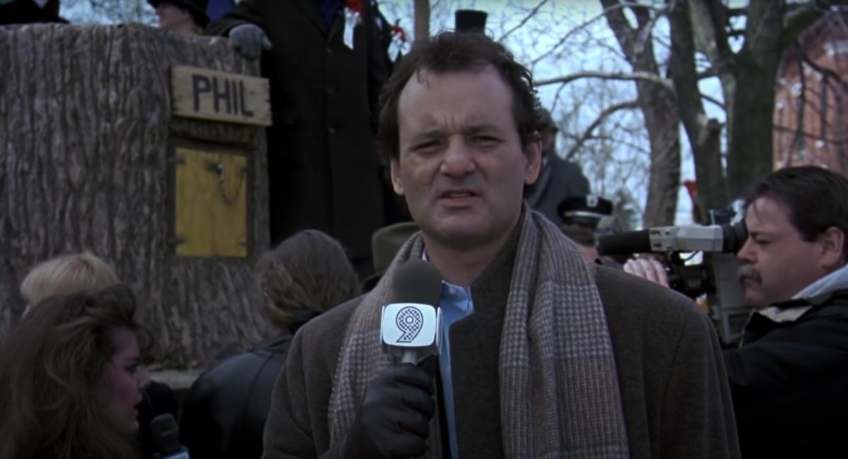 Bill Murray in Groundhog Day movie