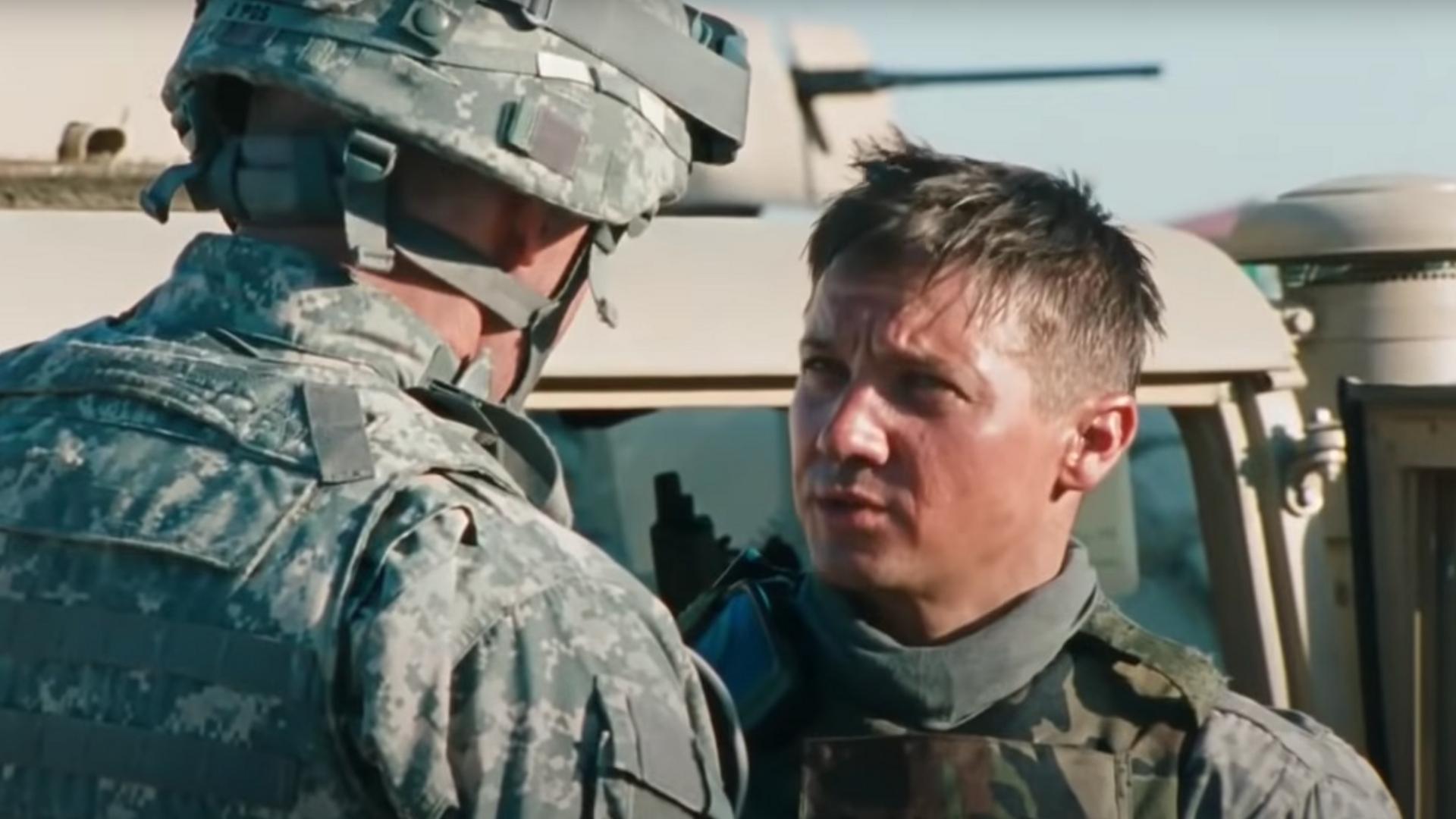 Jeremy Renner in Hurt Locker movie