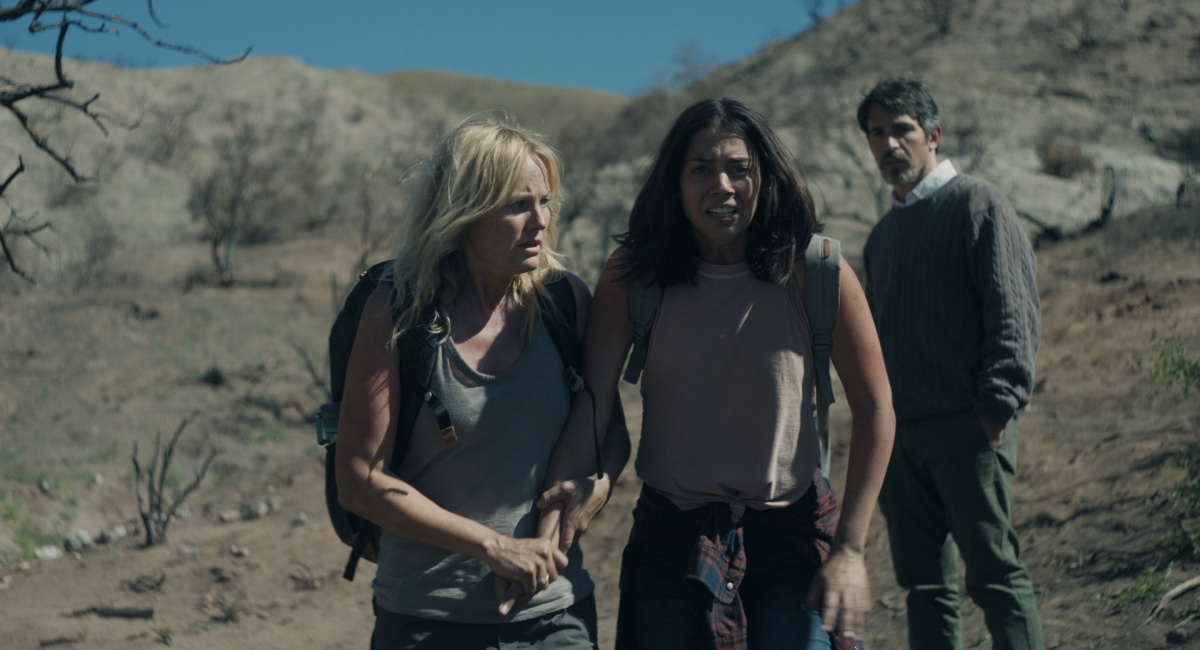 Malin Akerman, Lorenza Izzo and Chris Messina