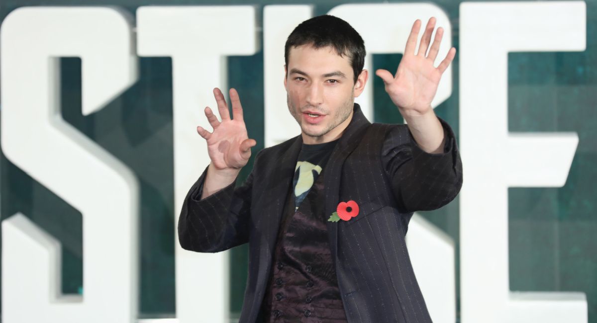 Ezra Miller at premiere