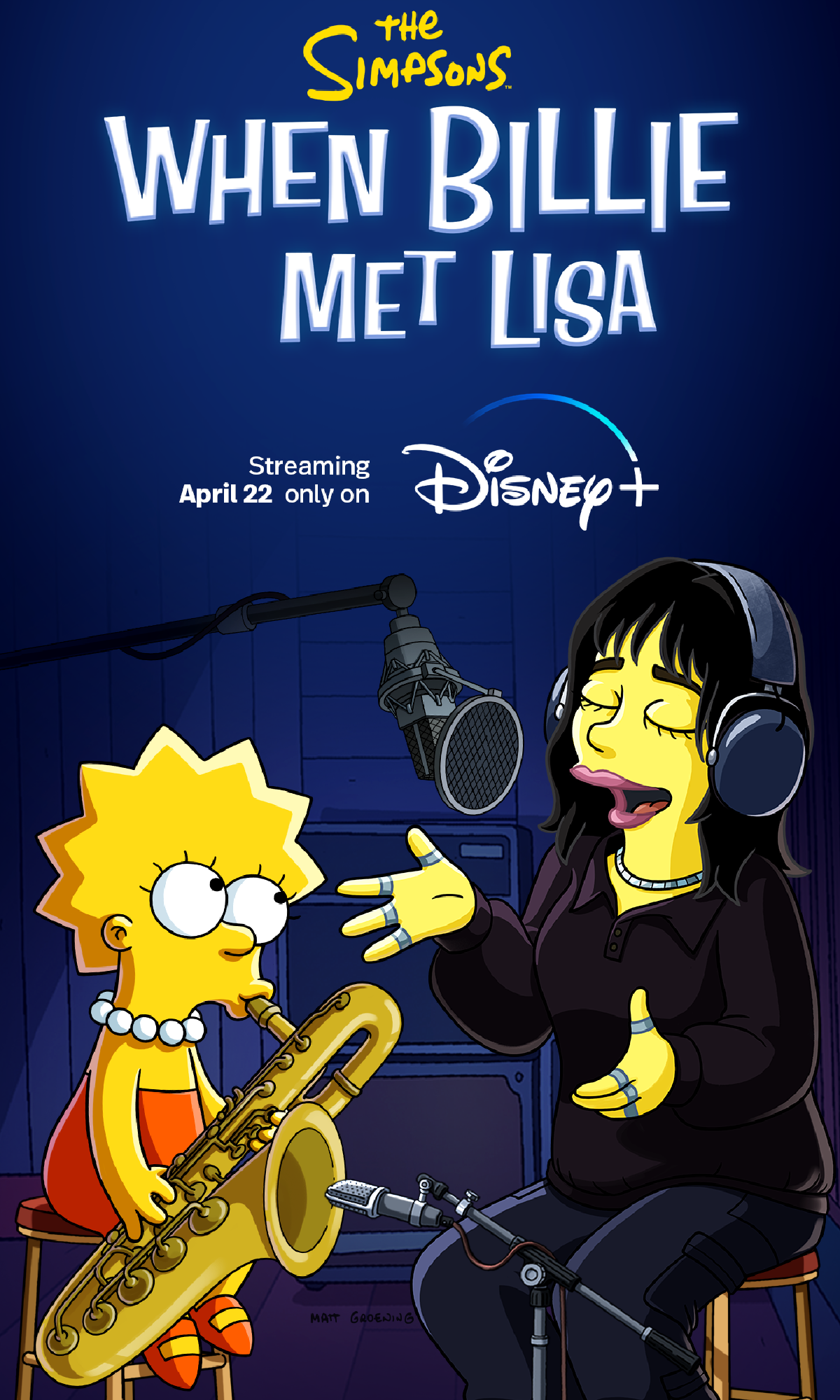 Lisa Simpson and Billie Eilish