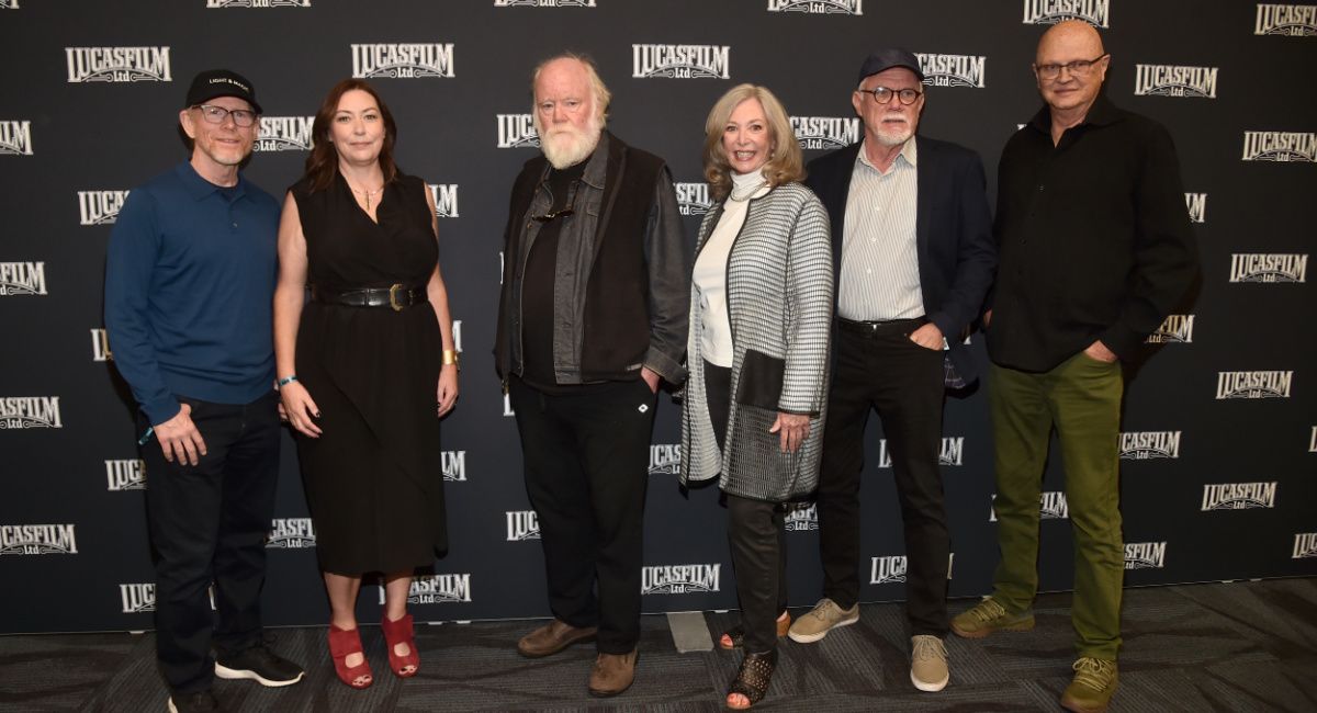 Ron Howard, Lynwen Brennan, Phil Tippett, Rose Duignan, Joe Johnston and Dennis Muren