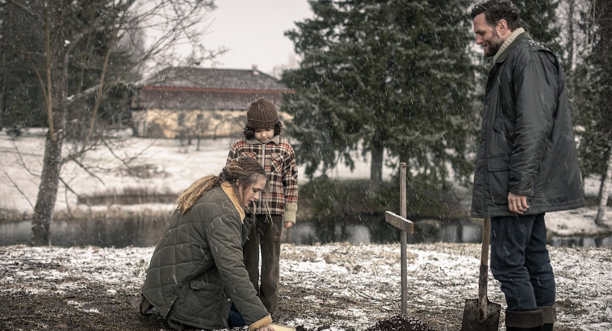 Tristan Ruggeri as Elliot, Teresa Palmer as Rachel, and Steven Cree as Anthony in 'The Twin.'