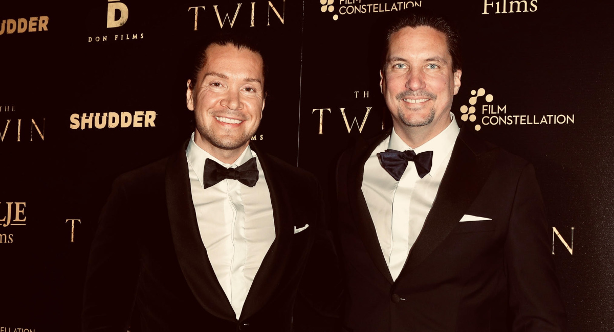 Co-writer and director Taneli Mustonen and Co-writer and producer Aleksi Hyvarinen