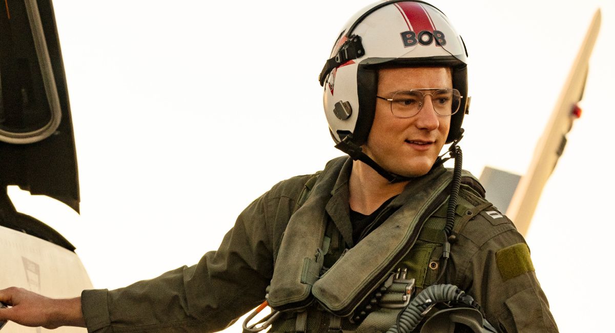 Lewis Pullman plays "BOB" in 'Top Gun: Maverick' from Paramount Pictures, Skydance and Jerry Bruckheimer Films.