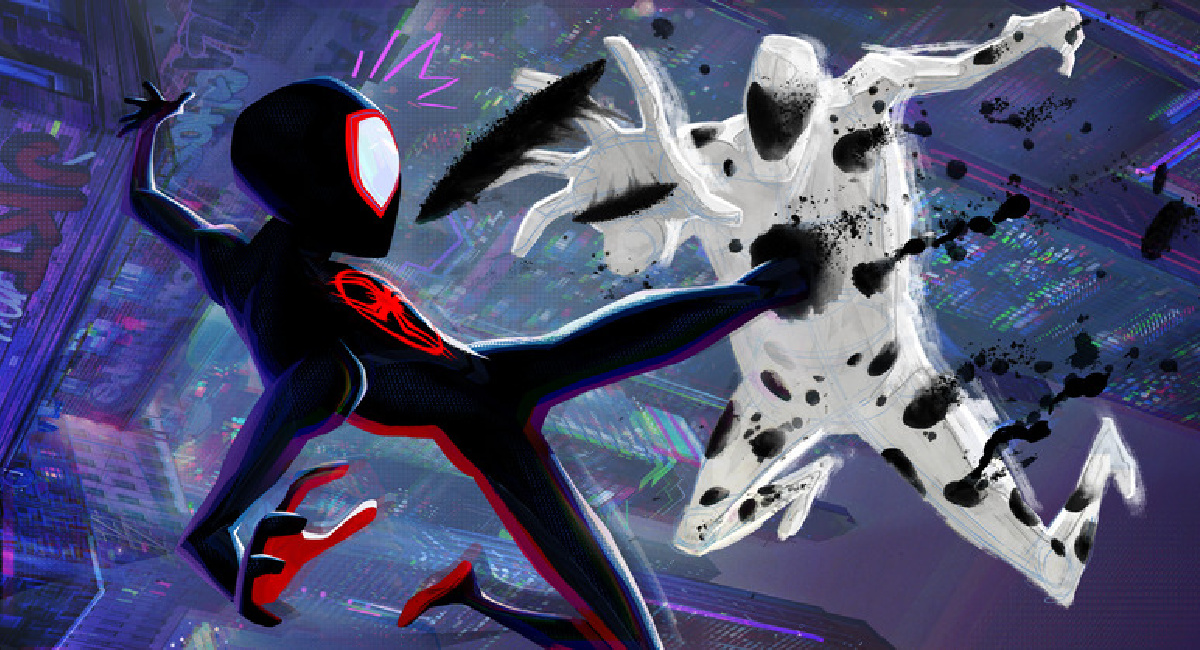 Miles Morales (Shameik Moore) takes on The Spot (Jason Schwartzman)