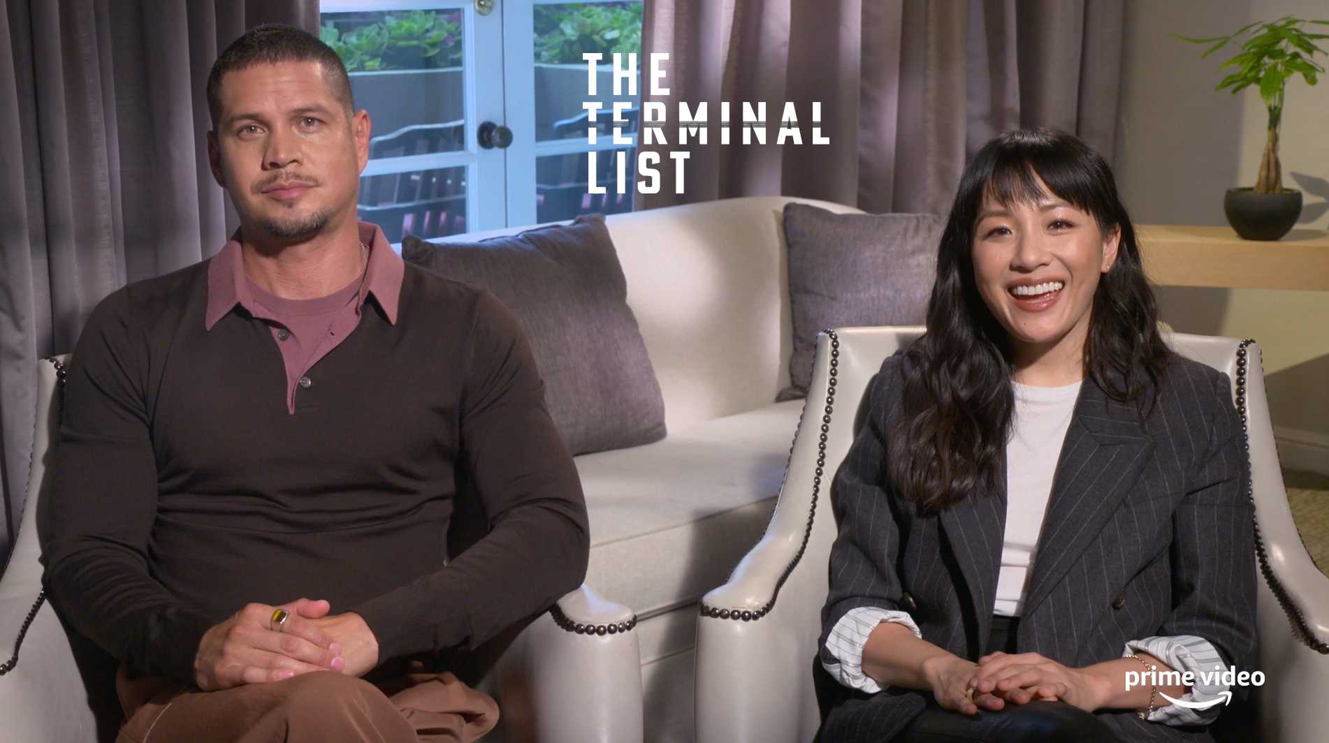 A Minute With: Chris Pratt, Jack Carr and Constance Wu on 'The Terminal List