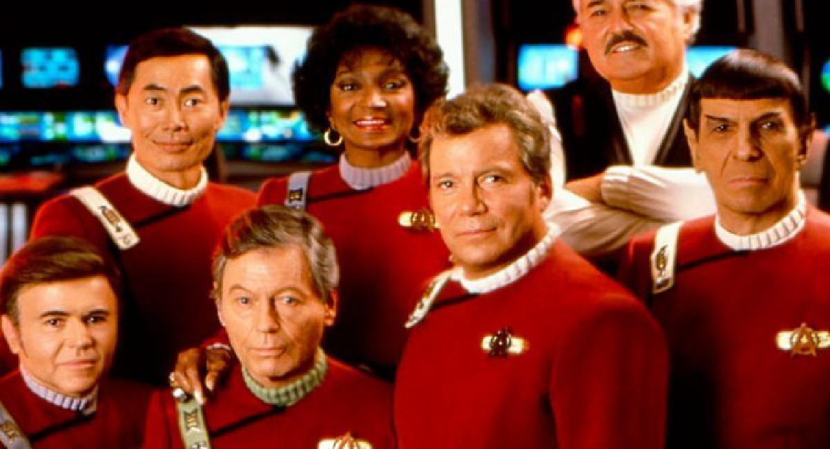 The cast of 'Star Trek VI: The Undiscovered Country' (1991).