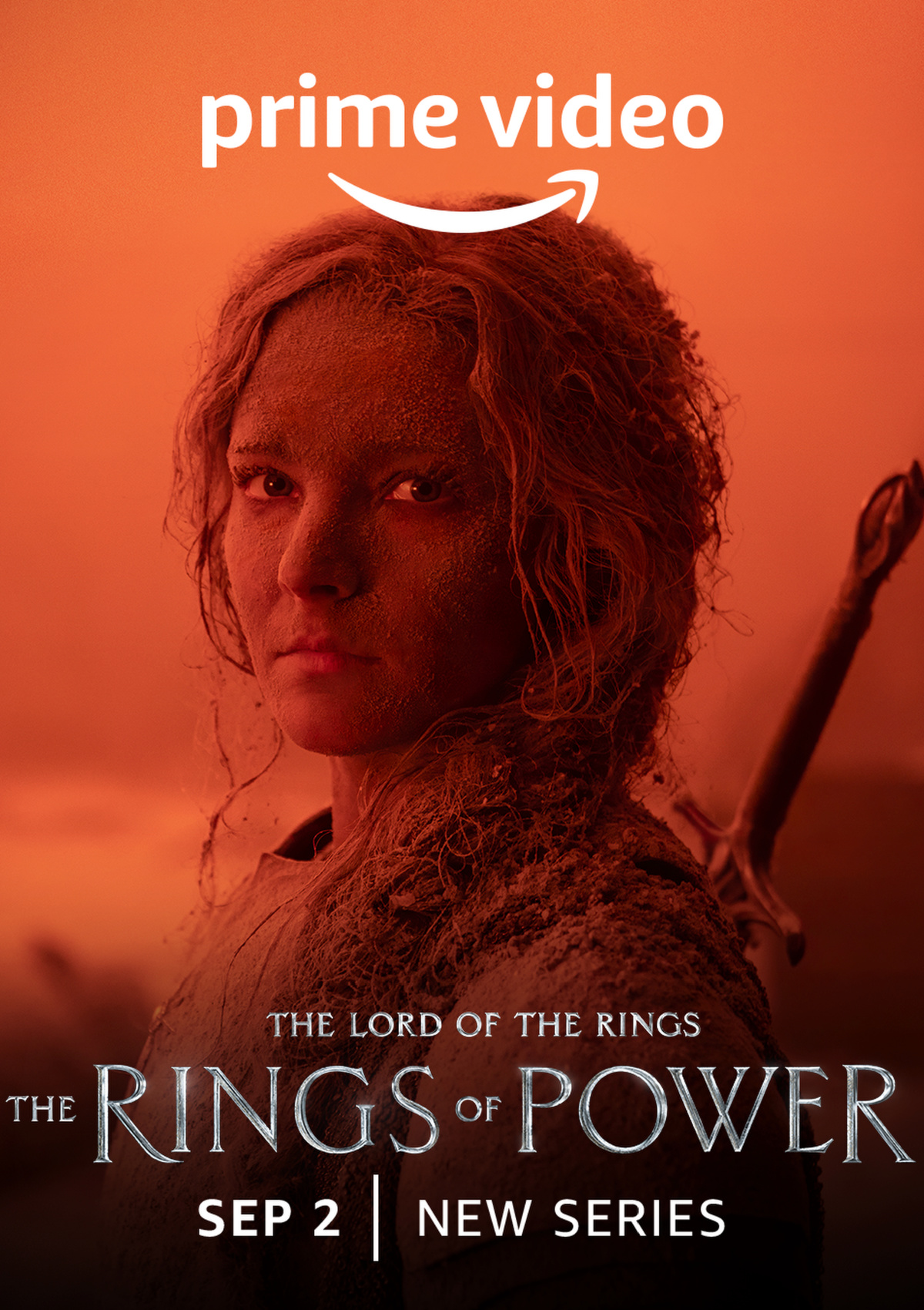 Morfydd Clark is Galadriel in Prime Video's 'The Lord of the Rings: The Rings of Power' poster