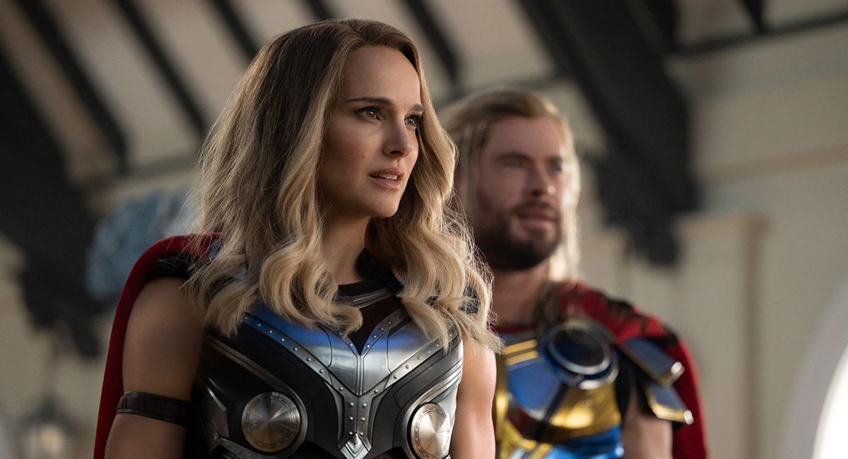 Natalie Portman and Chris Hemsworth in Marvel's 'Thor: Love and Thunder.'