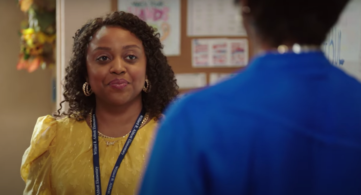 Quinta Brunson on ABC's 'Abbott Elementary.' Photo Courtesy of ABC's YouTube Channel.