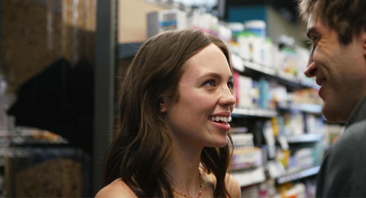 Claudia Sulewski and James Morosini in "I Love My Dad,' a Magnolia Pictures release.