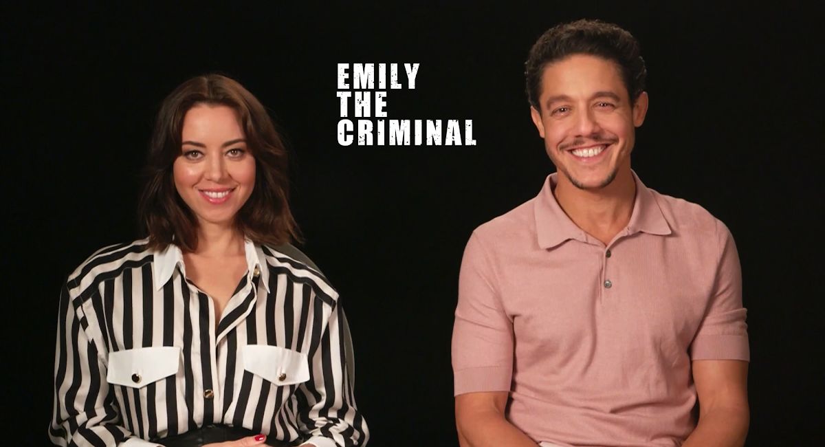 Aubrey Plaza and Theo Rossi for 'Emily the Criminal.'