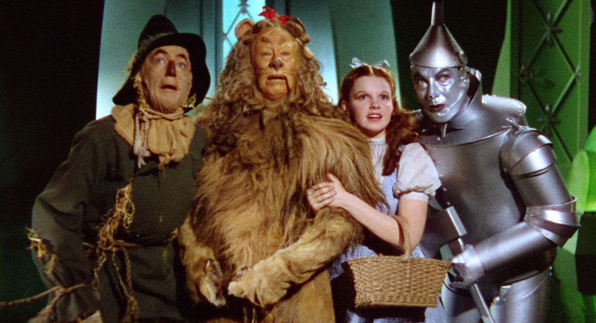 Ray Bolger, Bert Lahr, Judy Garland, and Jack Haley in 1939's 'The Wizard of Oz.'