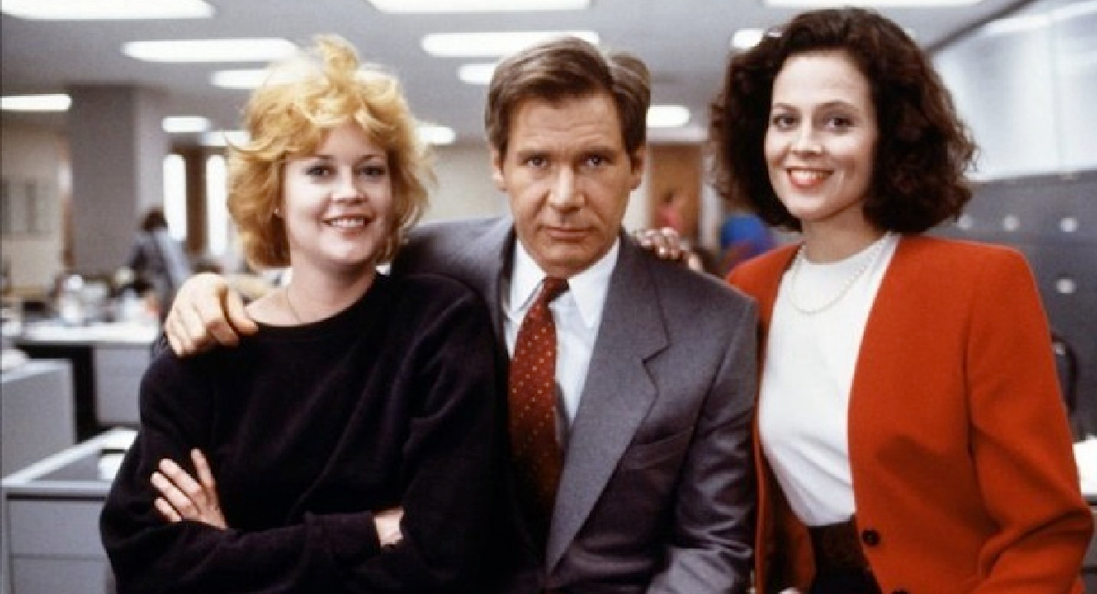 Melanie Griffith, Harrison Ford and Sigourney Weaver in 1988's 'Working Girl.'