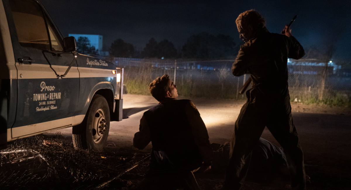 Michael Myers (aka The Shape) in 'Halloween Ends,' directed by David Gordon Green.