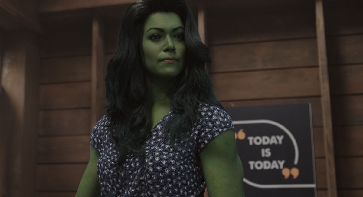 Tatiana Maslany as Jennifer "Jen" Walters/She-Hulk in Marvel Studios' 'She-Hulk: Attorney at Law.'