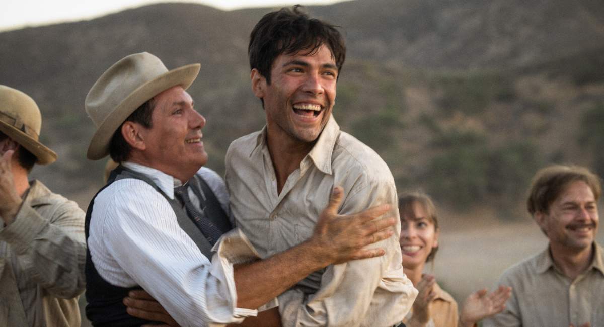 Lukas Haas plays George Munn and Diego Calva plays Manny Torres in 'Babylon' from Paramount Pictures.