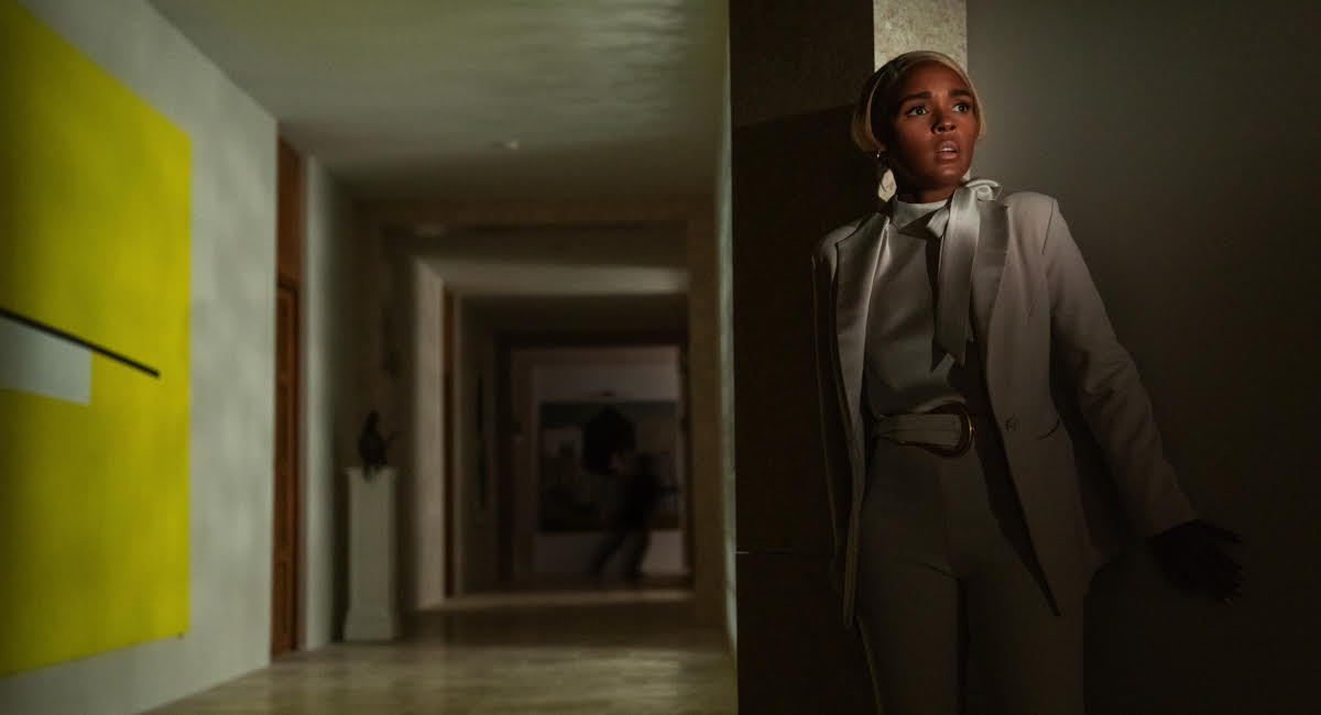 Janelle Monáe as Cassandra "Andi" Brand in Netflix's 'Glass Onion: A Knives Out Mystery.'