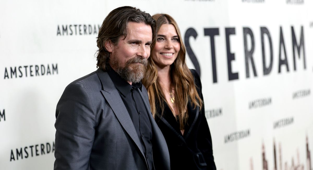 Christian Bale and his wife, Sibi Blažić ​at the Los Angeles premiere of director David O. Russell's 'Amsterdam.'