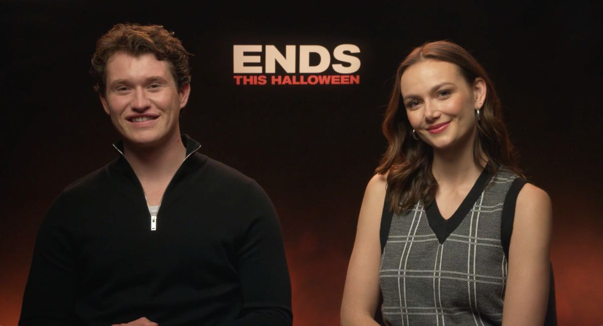 Rohan Campbell and Andi Matichak star in 'Halloween Ends.'