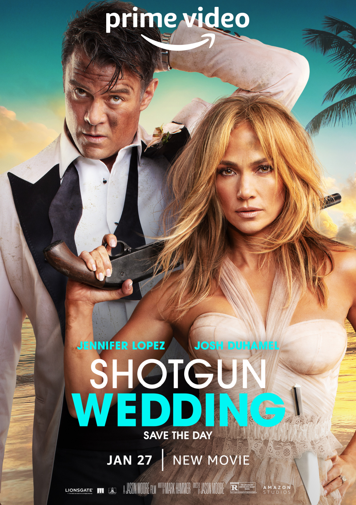 Jennifer Lopez and Josh Duhamel star in 'Shotgun Wedding.'